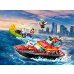 Конструктор LEGO City Пожарная спасательная лодка 144 дет.