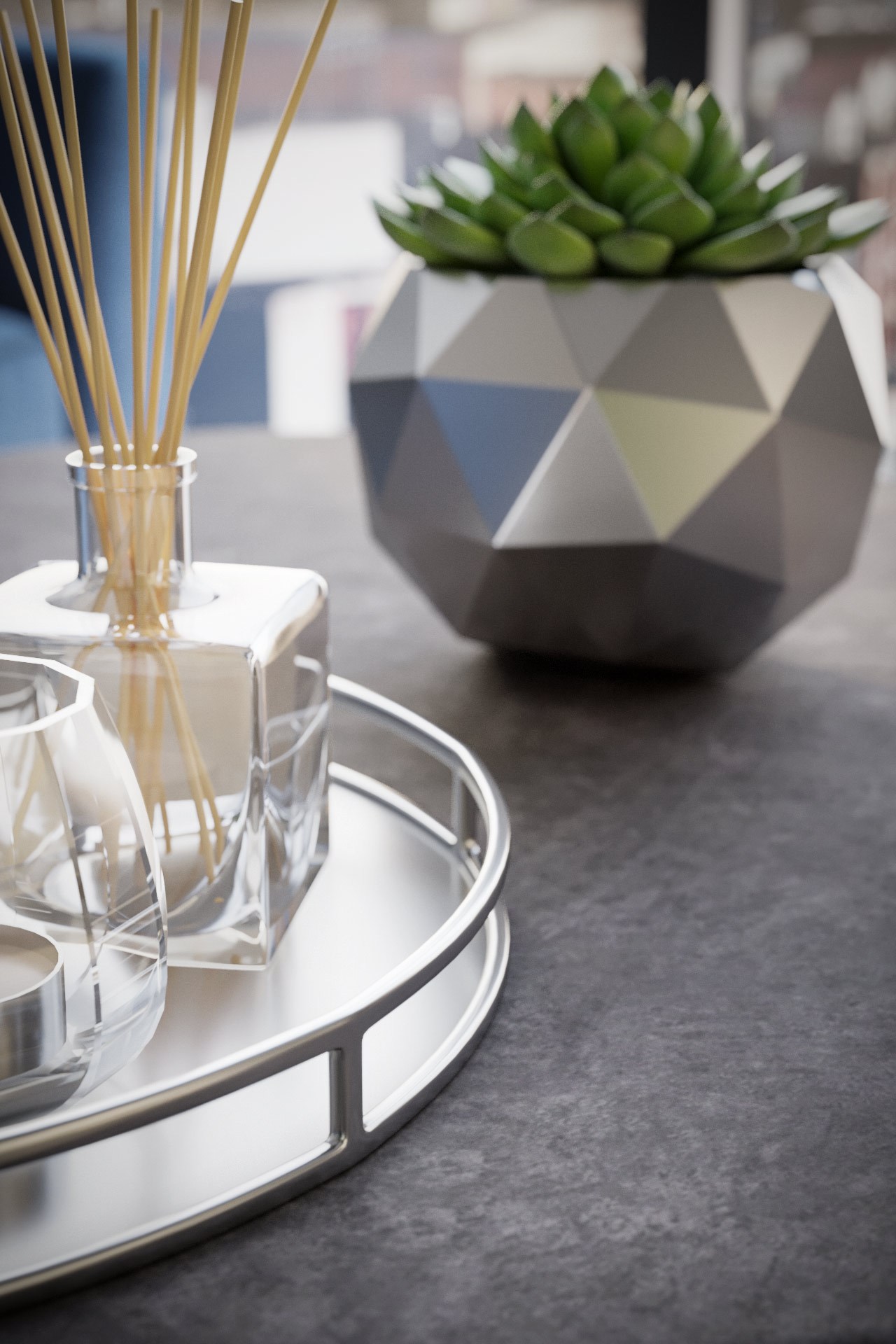 Стол журнальный КАЛИФОРНИЯ МЕБЕЛЬ Бруклин серый бетон - фото 3