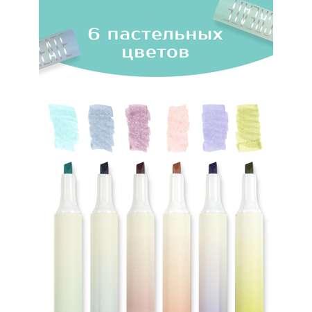 Текстовыделители Lorex Stationery 6 цв.
