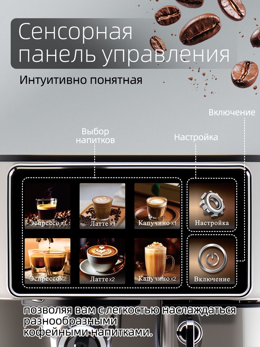 Кофемашина рожковая 1,8л Oulemei OLM-KFA027 - фото 4