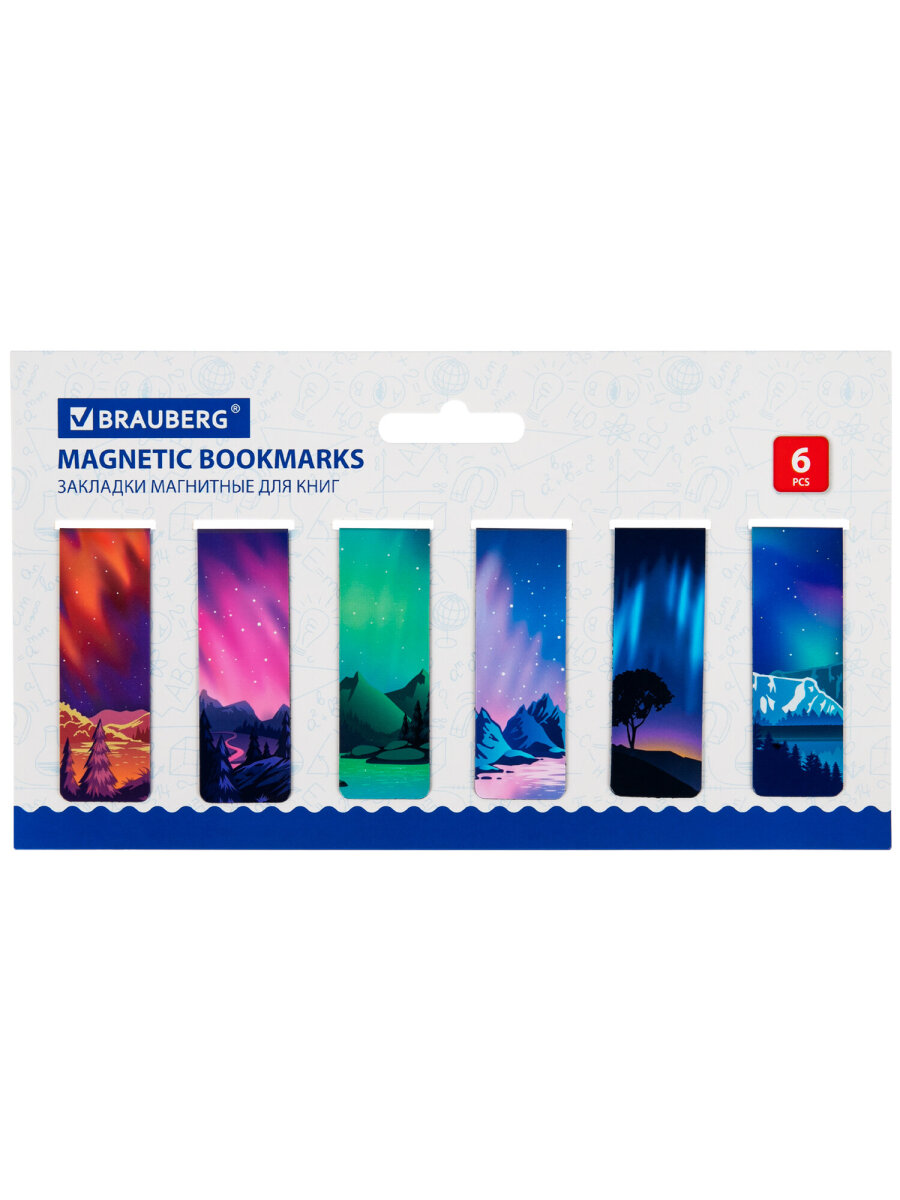 Магнитная закладка Brauberg 12 шт. - фото 6