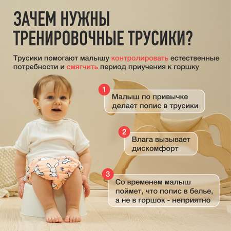 Трусики Mamagoods для девочек M (10-15 кг) 3 шт.