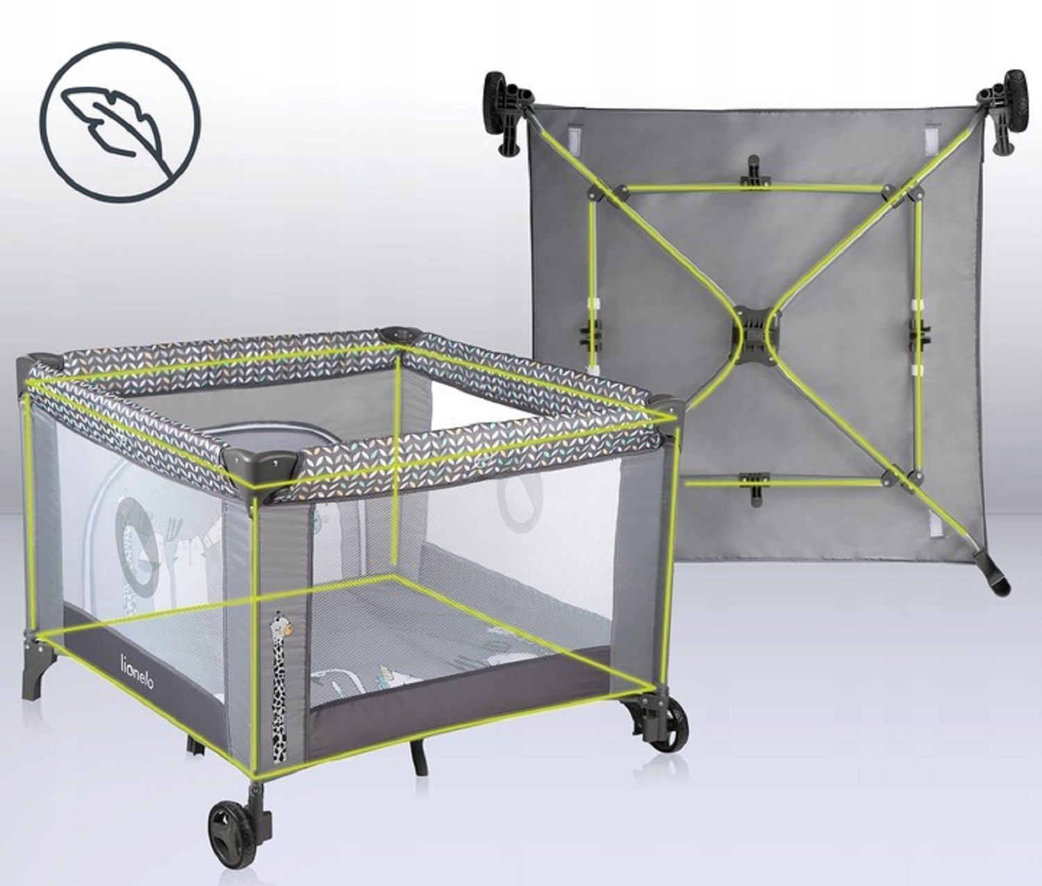 Манеж кровать Lionelo LKOJSOFIGRYSAIXXXXXX_R - фото 5