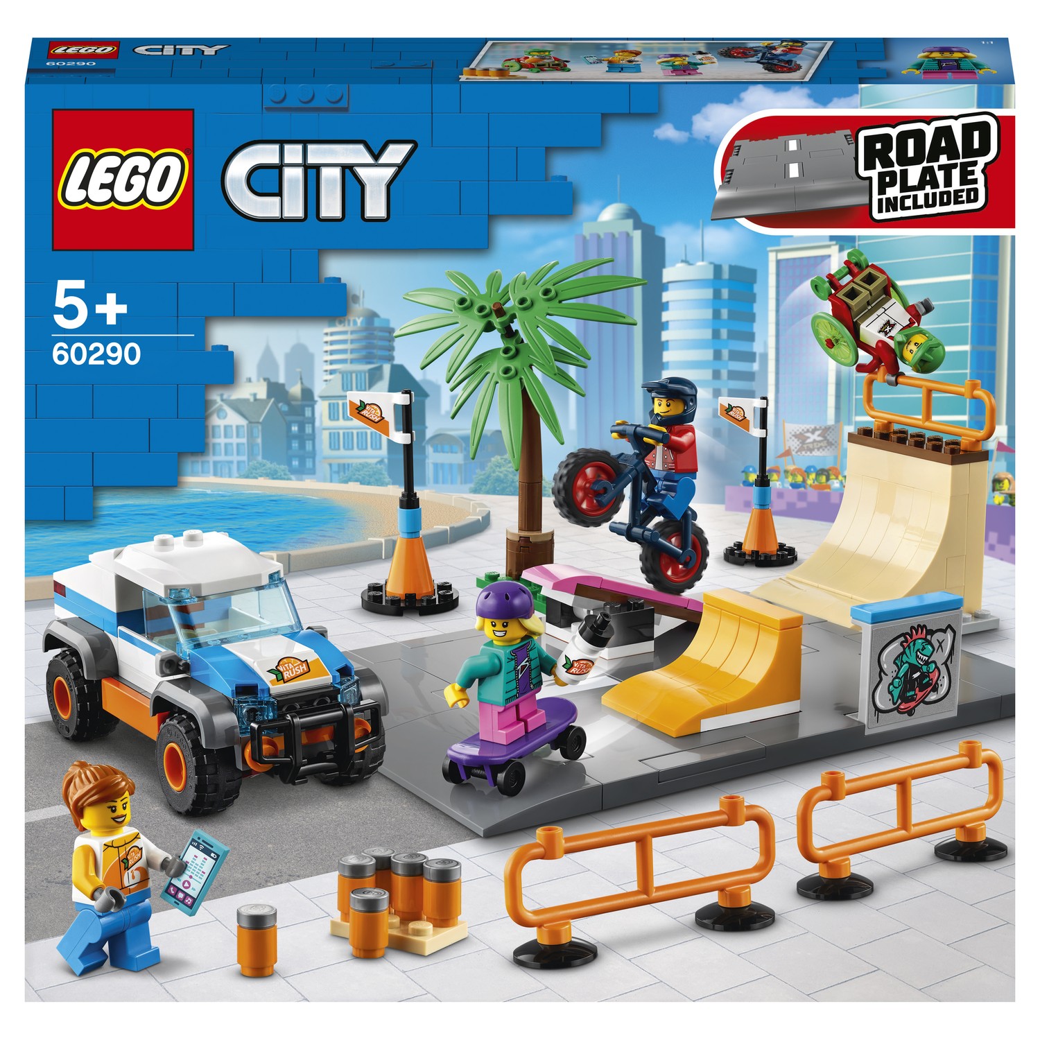 Конструктор LEGO City Скейт-парк блочный - фото 2