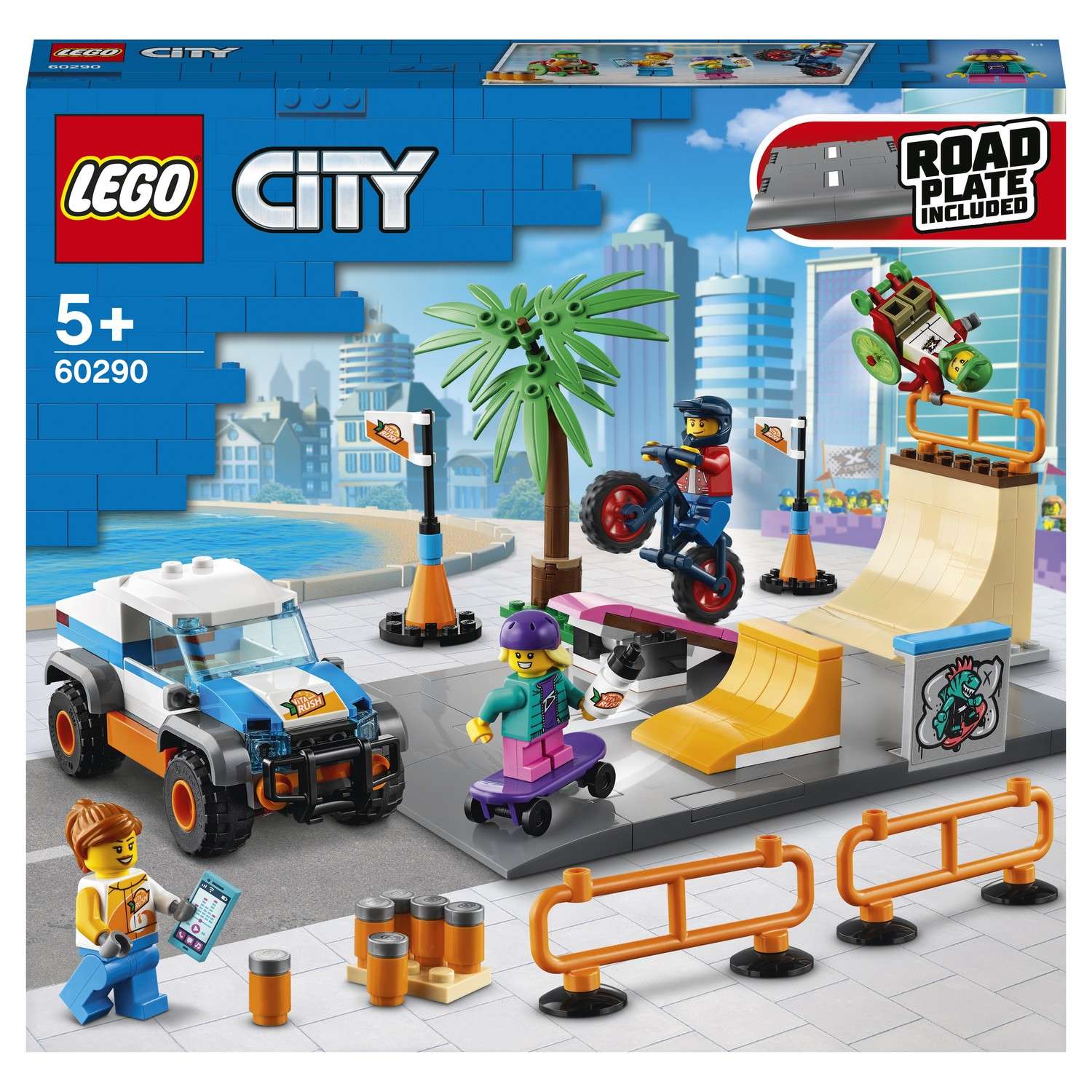 Конструктор LEGO City Скейт-парк блочный - фото 2