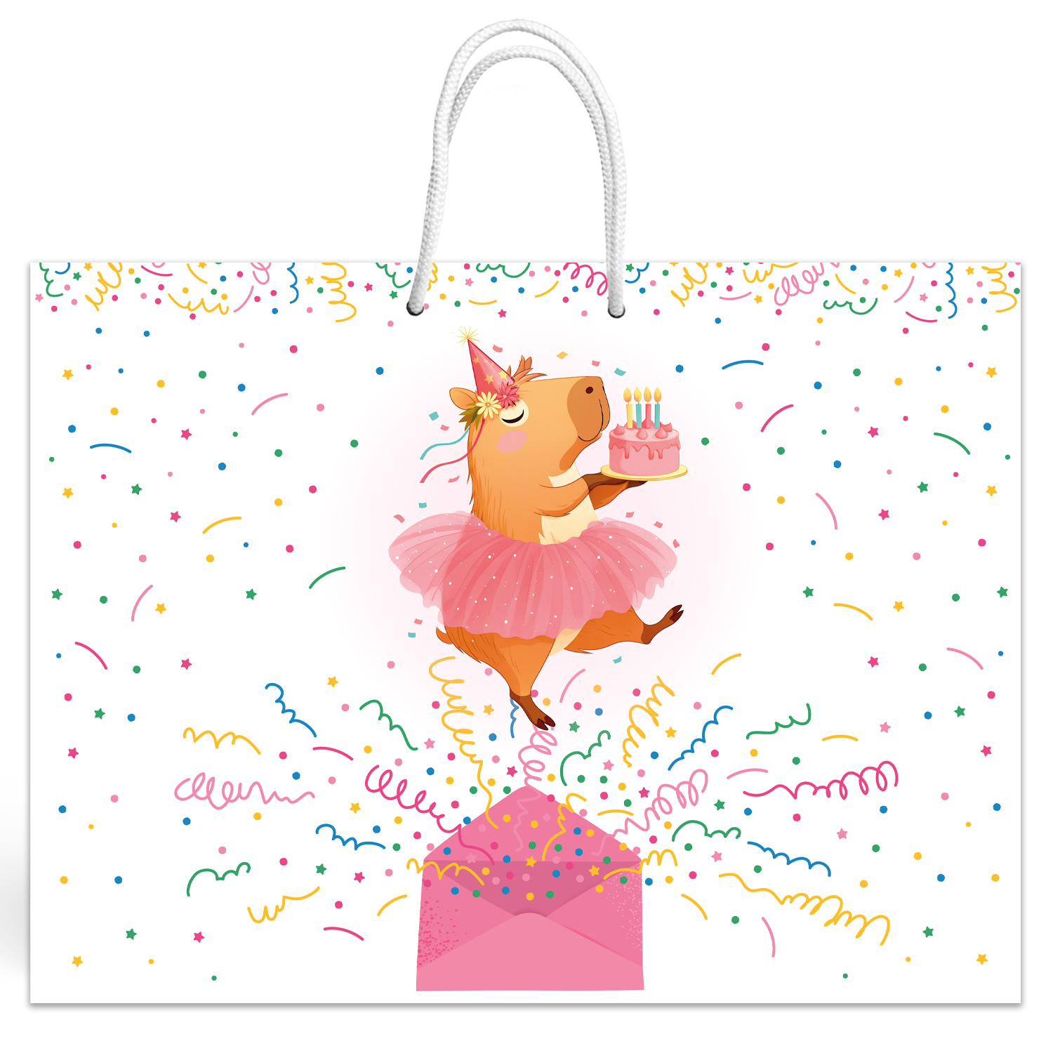 Пакет подарочный ND PLAY Капибара 40*30см - фото 2