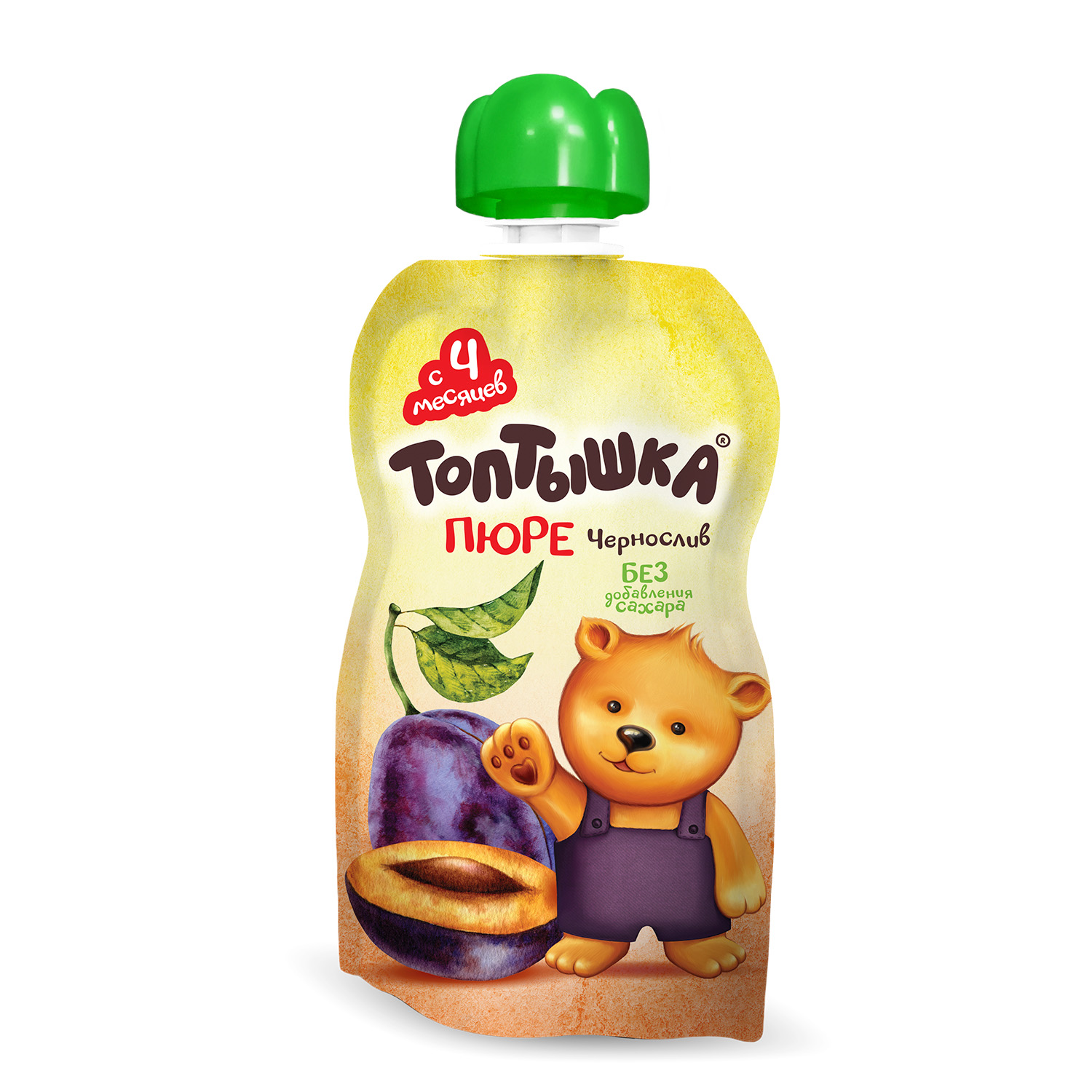 Пюре Топтышка Чернослив с 4 мес 90 г - фото 1