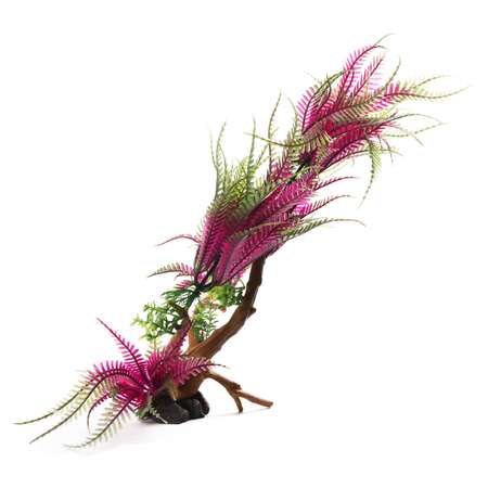 Декорация для аквариума FAUNA Растение на коряге-5 FIAD-1251