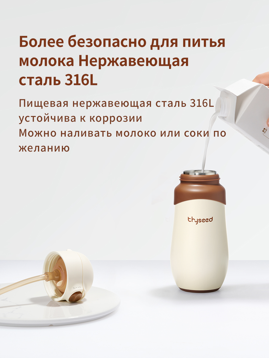 Термокружка thyseed желтая - фото 10