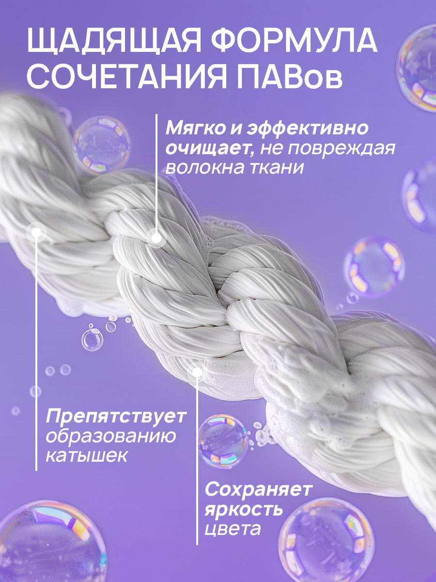 Гель для стирки SEPTIVIT Лаванда для деликатных тканей 5л - фото 3