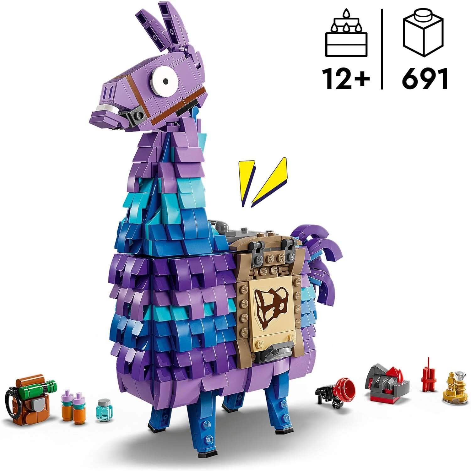 Конструктор LEGO Fortnite Лама с провизией блочный - фото 2