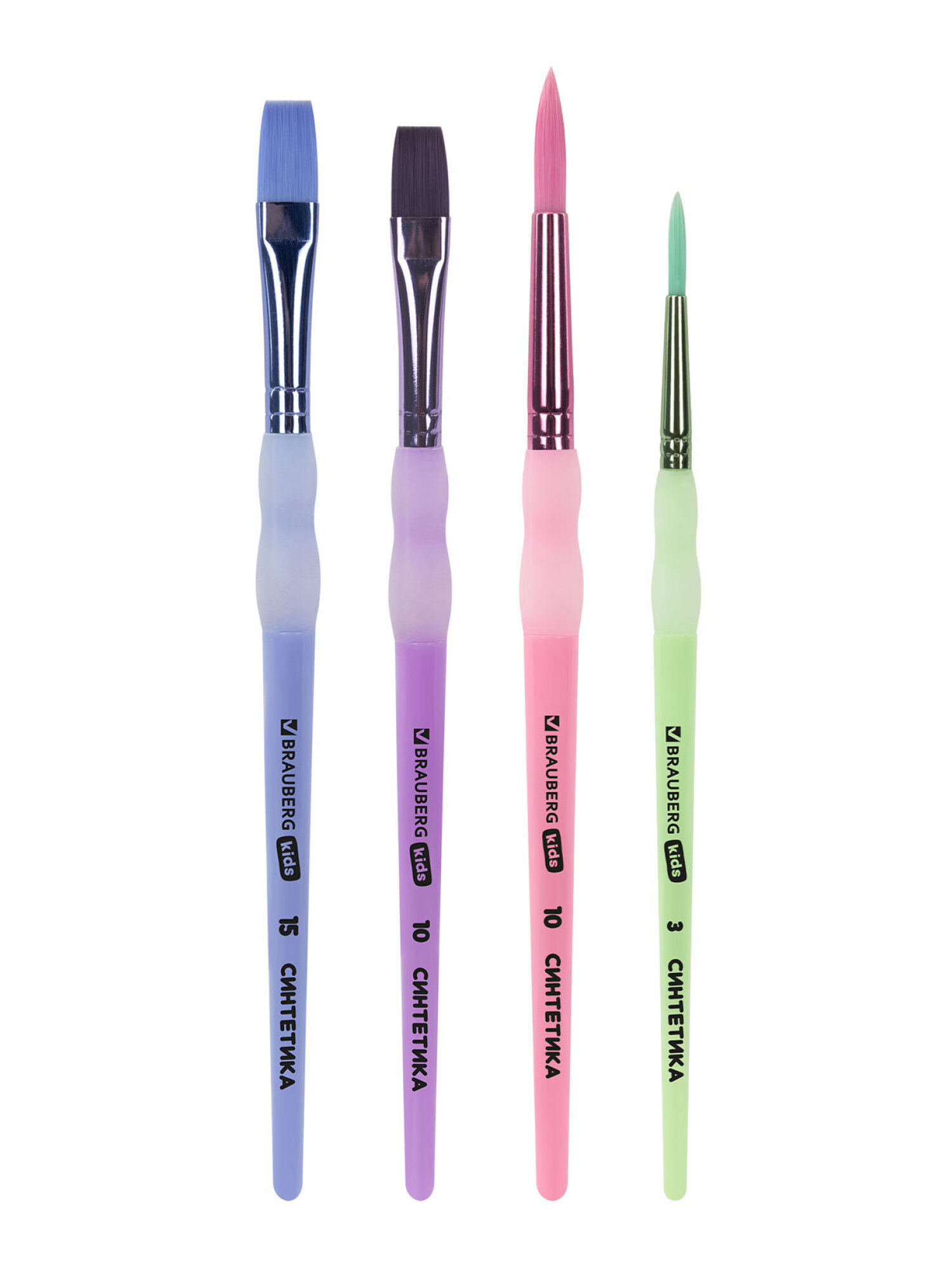 Кисть Brauberg 4 шт. (синтетика) - фото 10