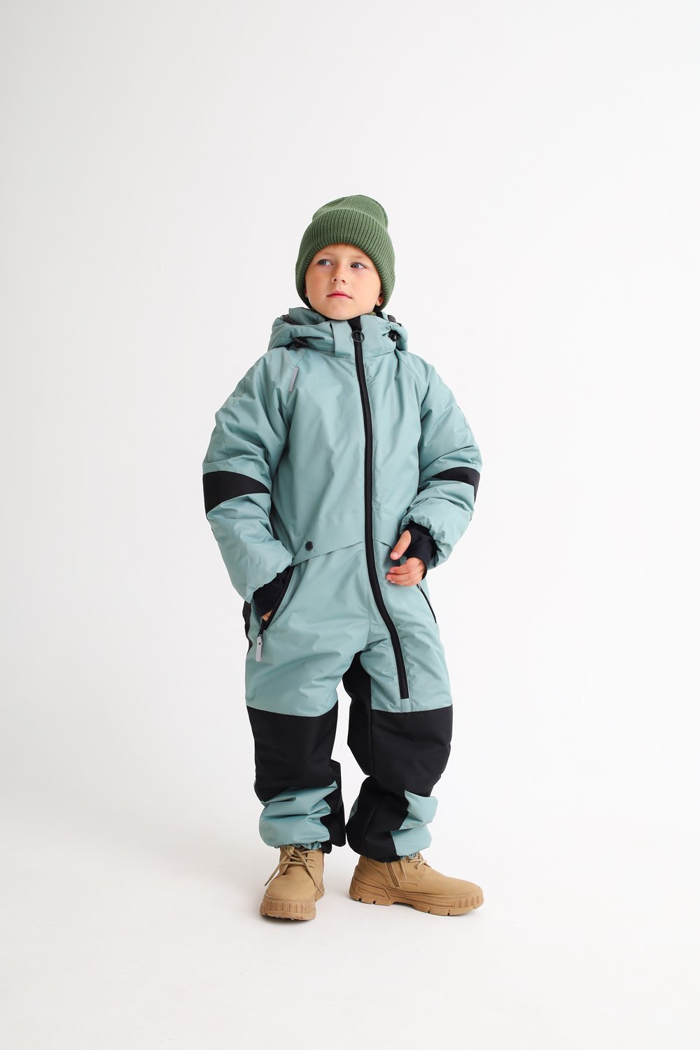 Комбинезон MINIDINO MDW1-OW006/0Комбинезон зимний Super пыльный малахит - фото 1