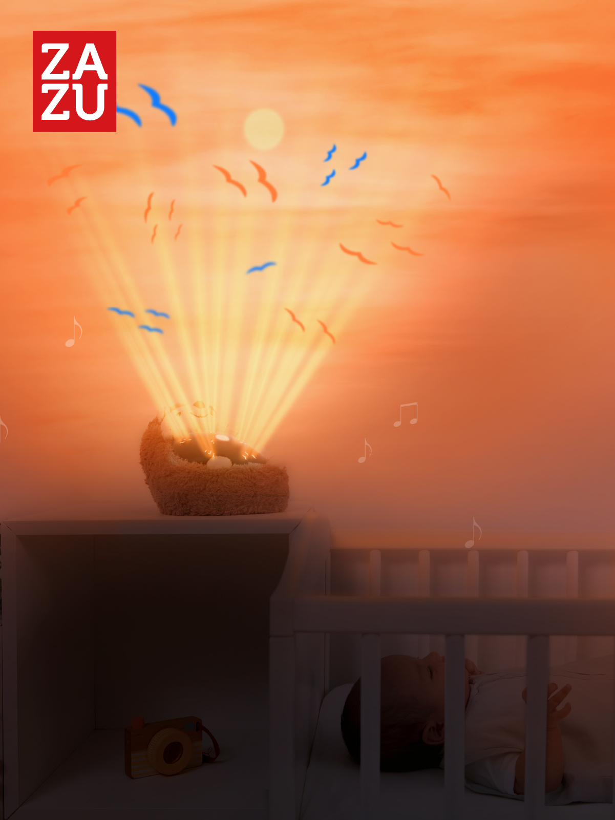 Игрушка ночник, проектор ZAZU Ёжик Генри - фото 6