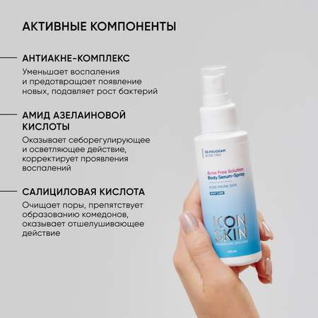 Сыворотка ICON SKIN acne free solution