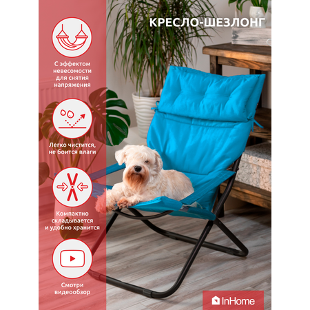 Кресло-шезлонг InHome складное с матрасом