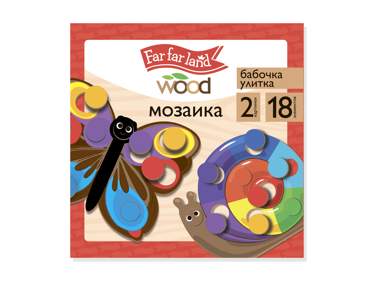 Игрушка Десятое королевство пазл Бабочка и улитка - фото 1