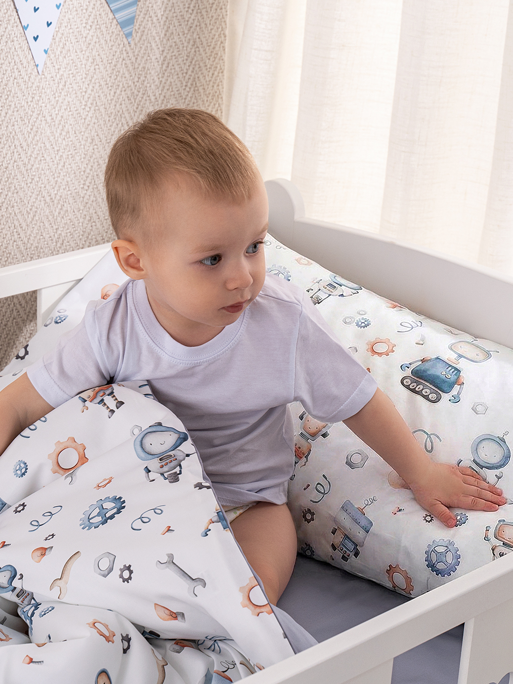 Комплект постельного белья Perina Robo детский 3 предм. - фото 9