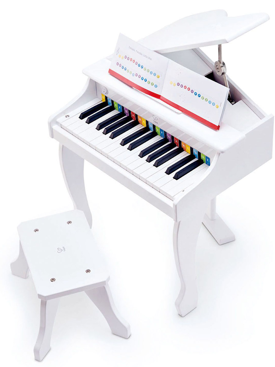 Игрушка музыкальная Hape Рояль пианино Делюкс белый пианино - фото 12