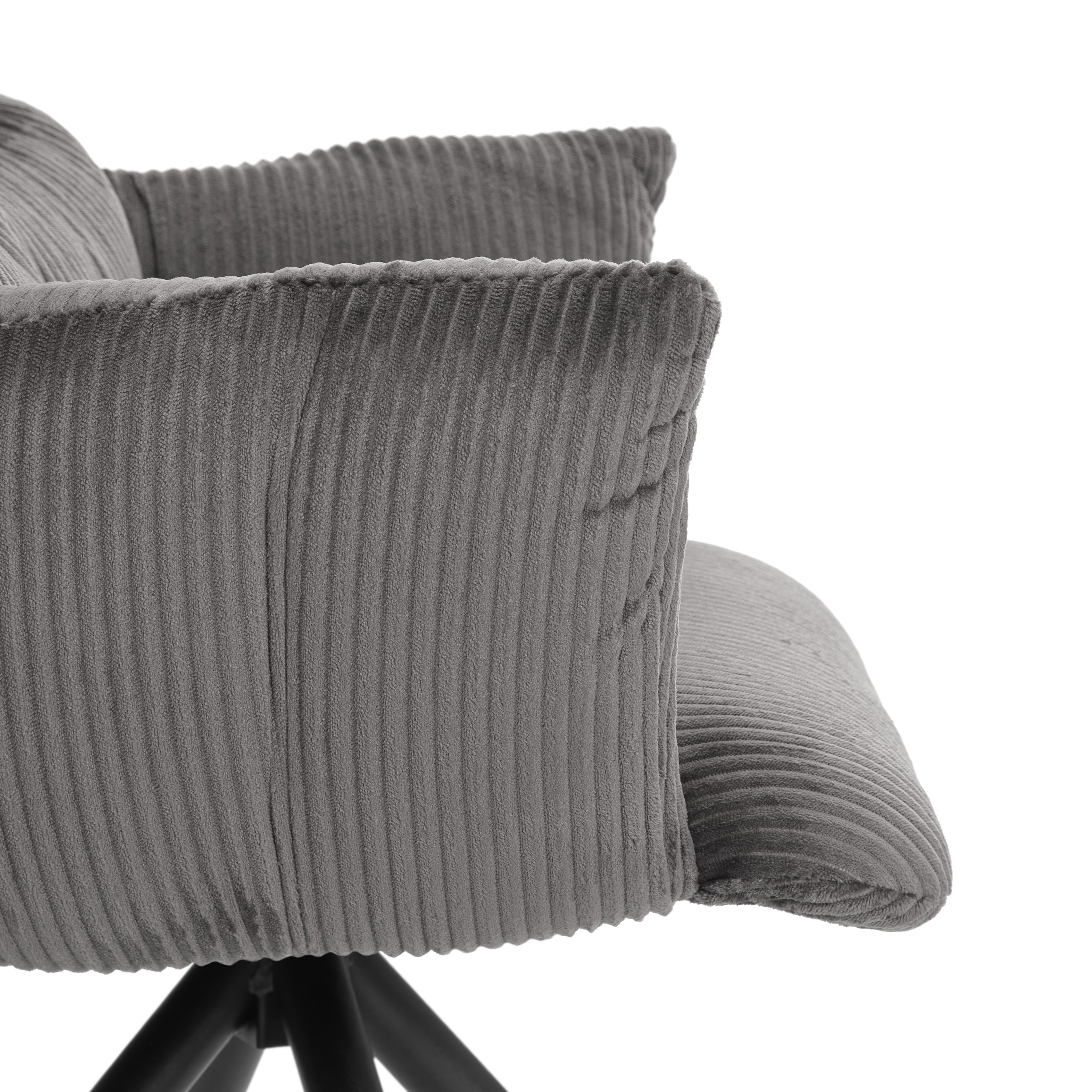 Стул TETCHAIR Флаффи опора 360 вельвет серый - фото 11