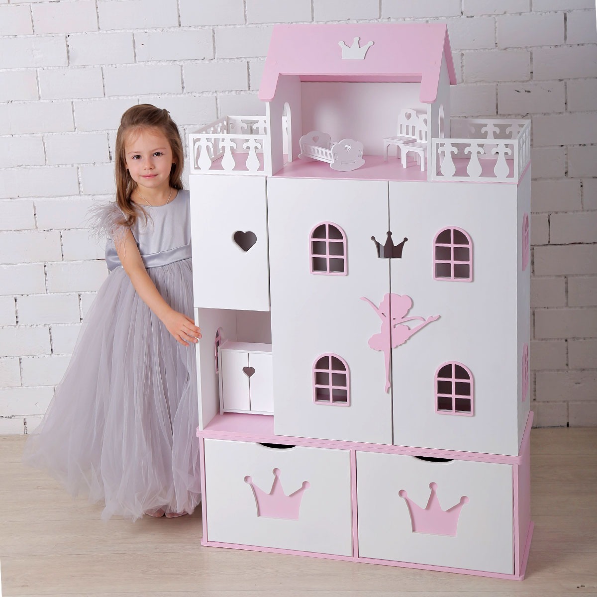 Домик для кукол Pema kids КомодБалерина - фото 4