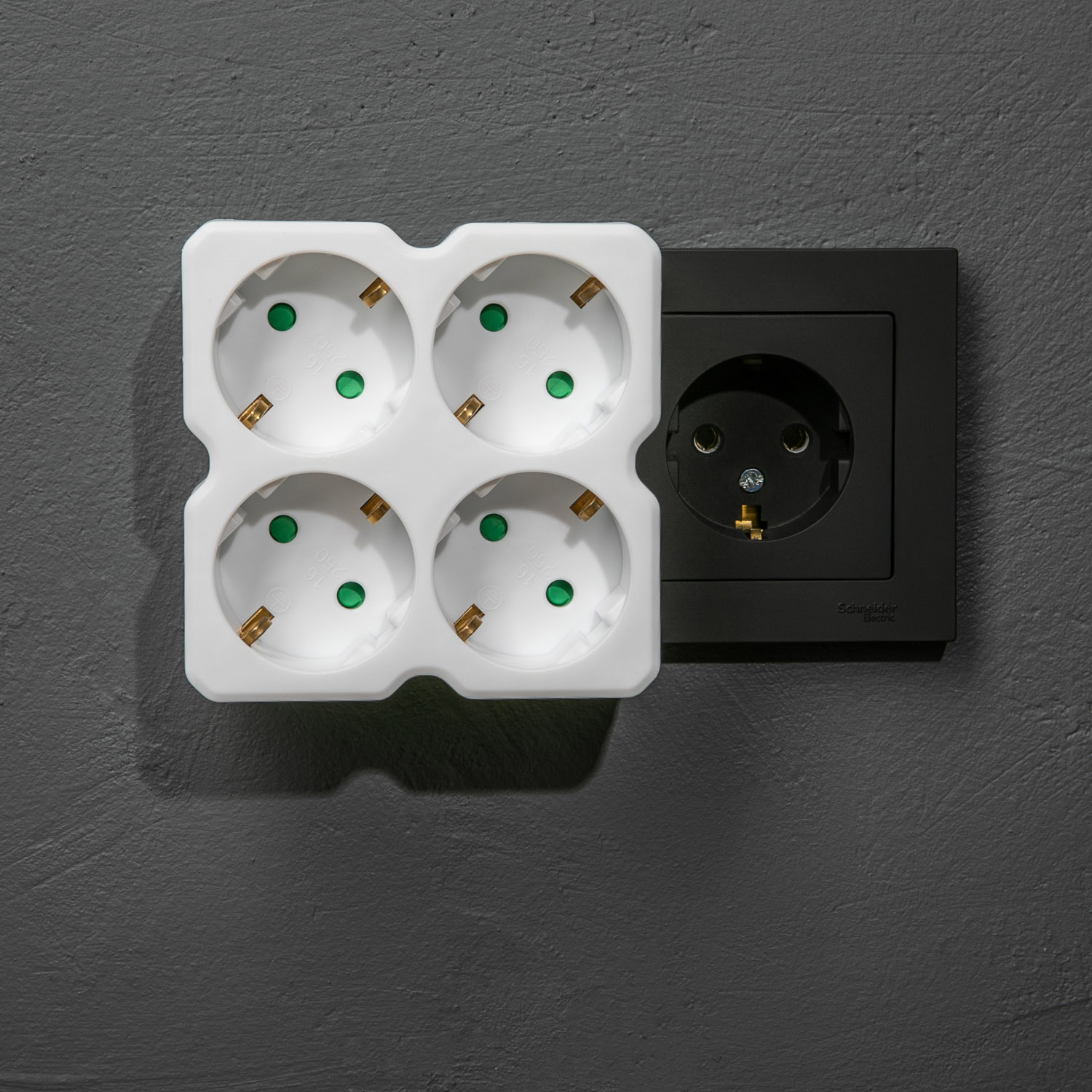 Четверник электрический REXANT с заземлением белый - фото 9