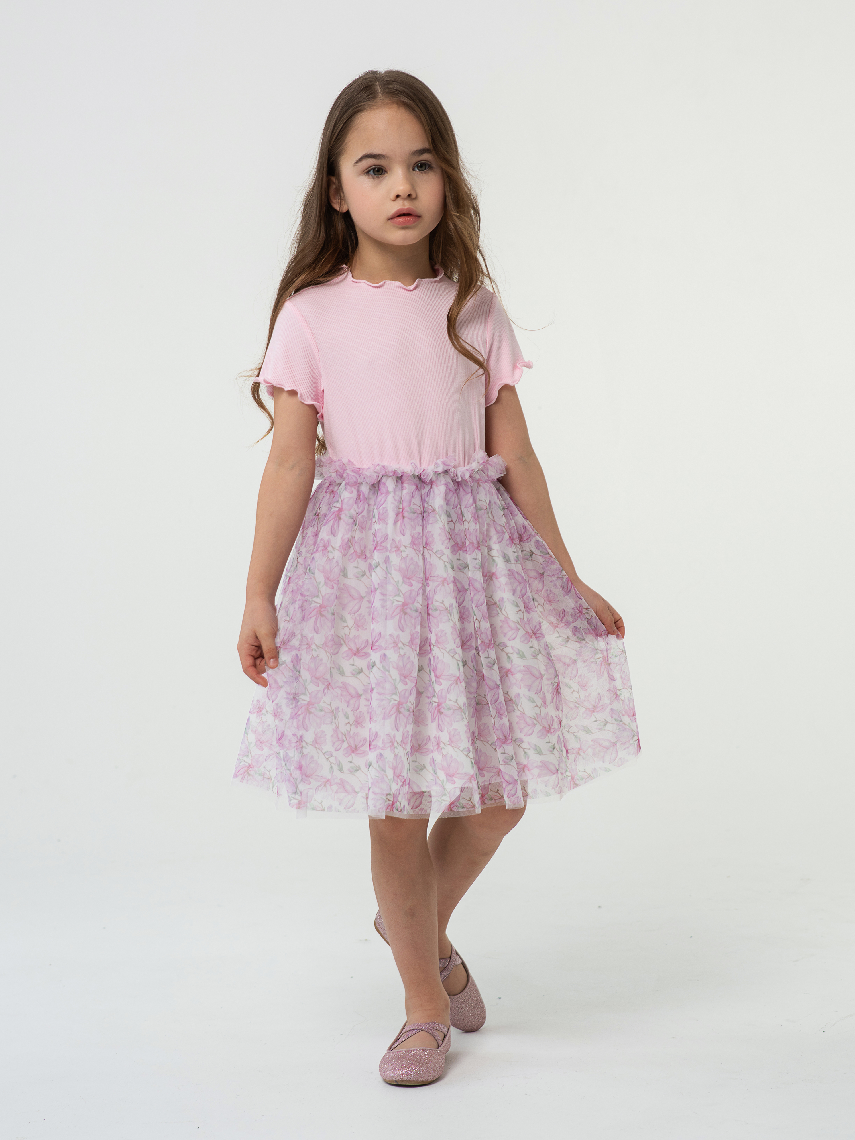 Платье LisaWeta D-128-25 розовый - фото 11