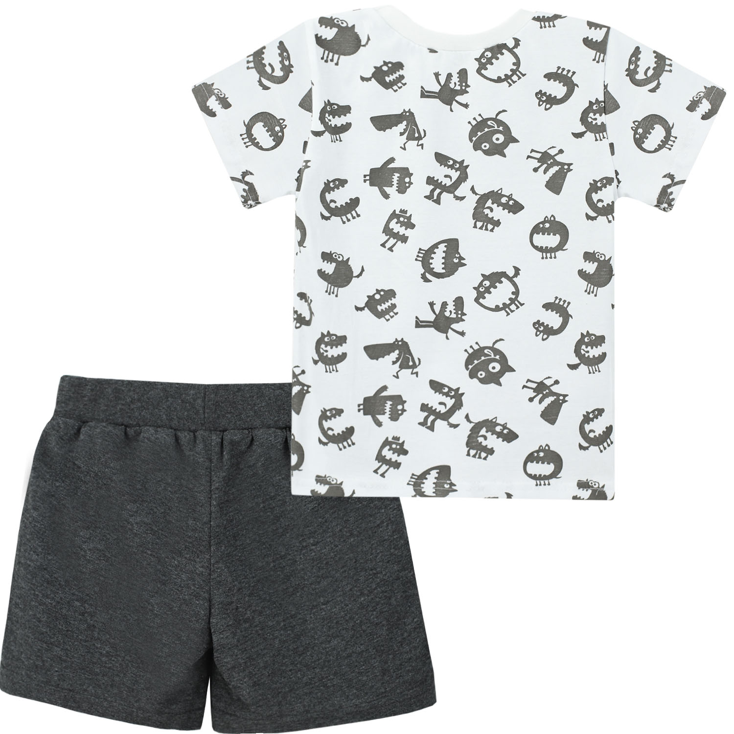 Костюм Babycollection ЦБ-00030677белый темно-серый - фото 2