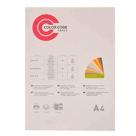 Бумага офисная Color Code 100 лист.