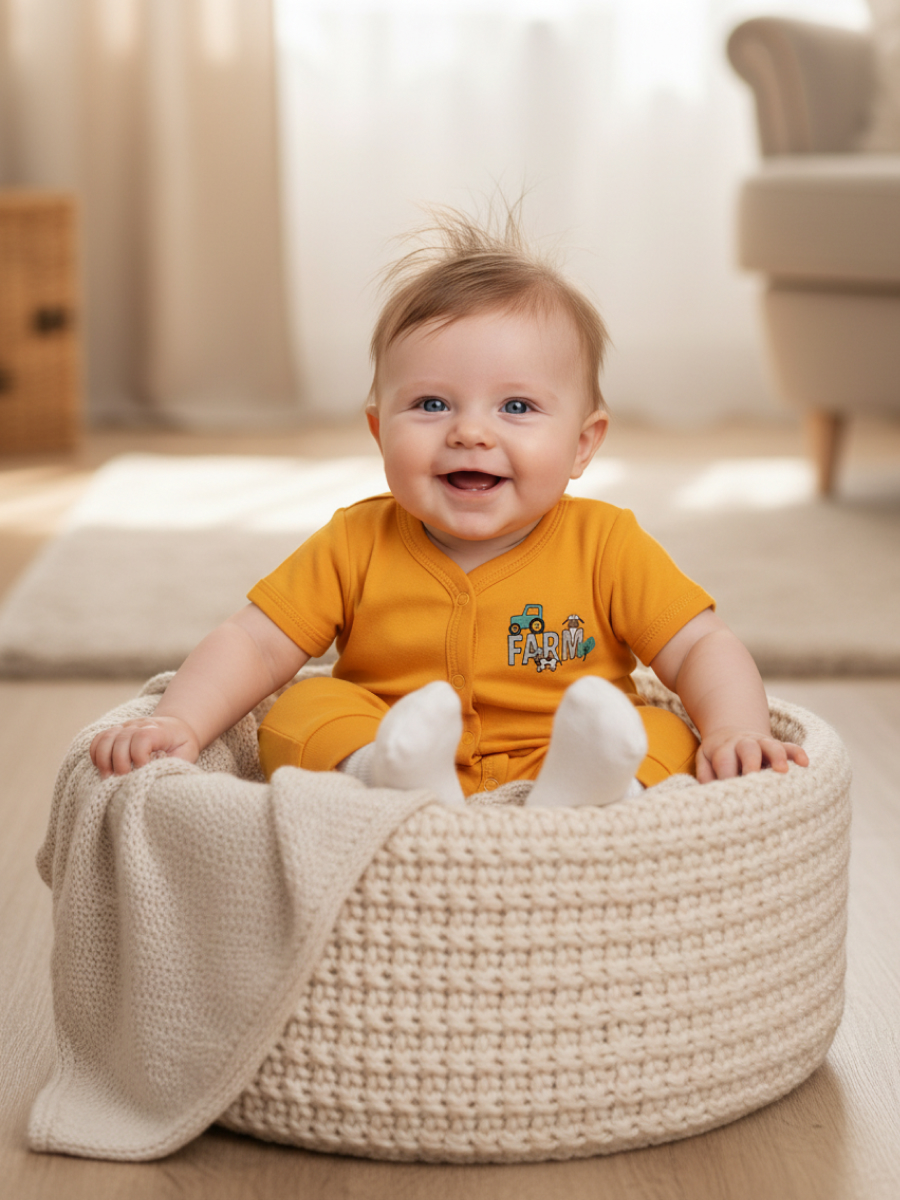 Изображение товара Комбинезон для новорожденных Эскимо 68 гипоаллергенный трикотаж