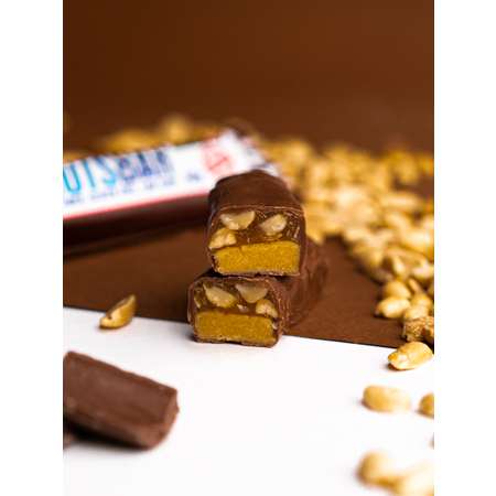 Батончик без сахара POWER PRO Nuts Bar арахис-карамель 50г