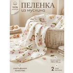Пелёнка Мягкий Кролик муслин 95х135 см 1 шт.