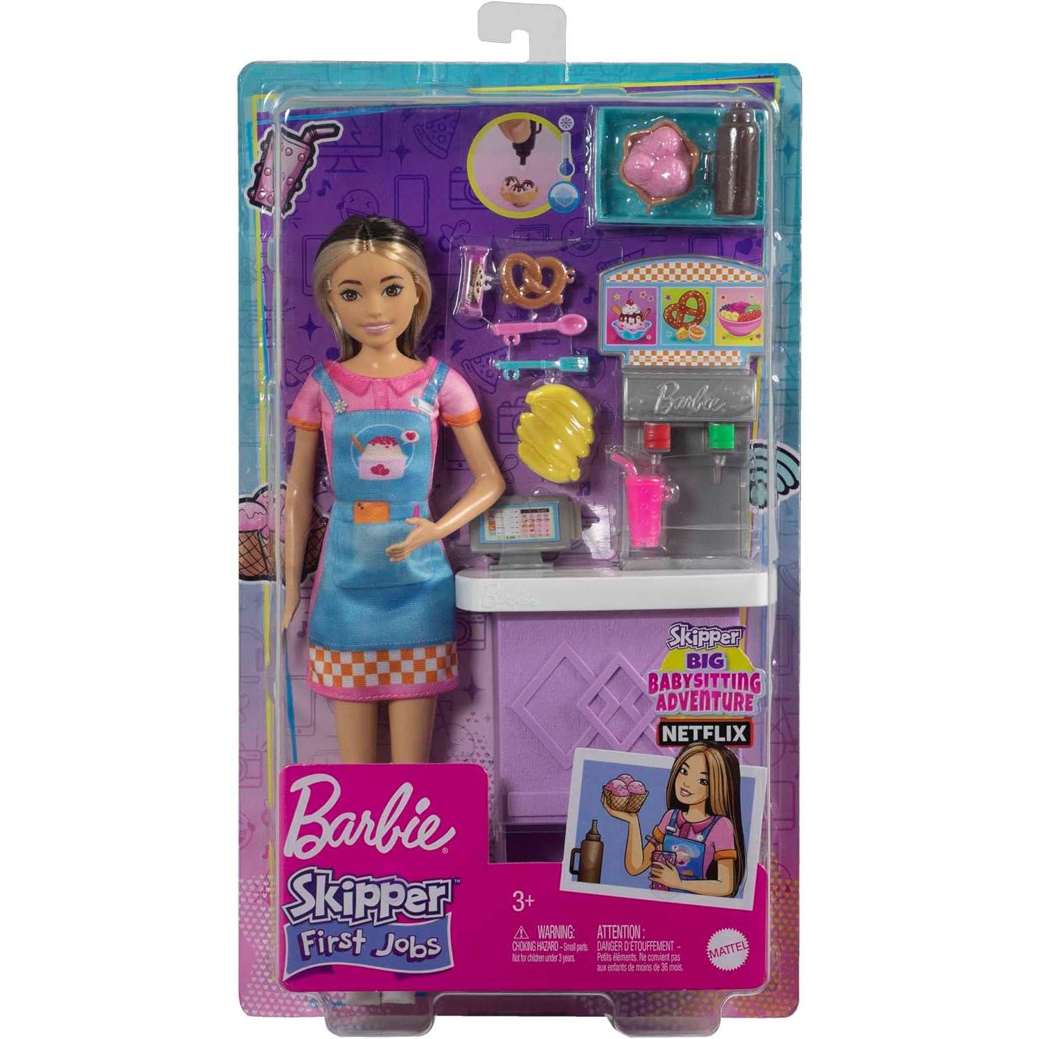Кукла модельная Barbie Моя первая работа закусочная HKD79 - фото 7
