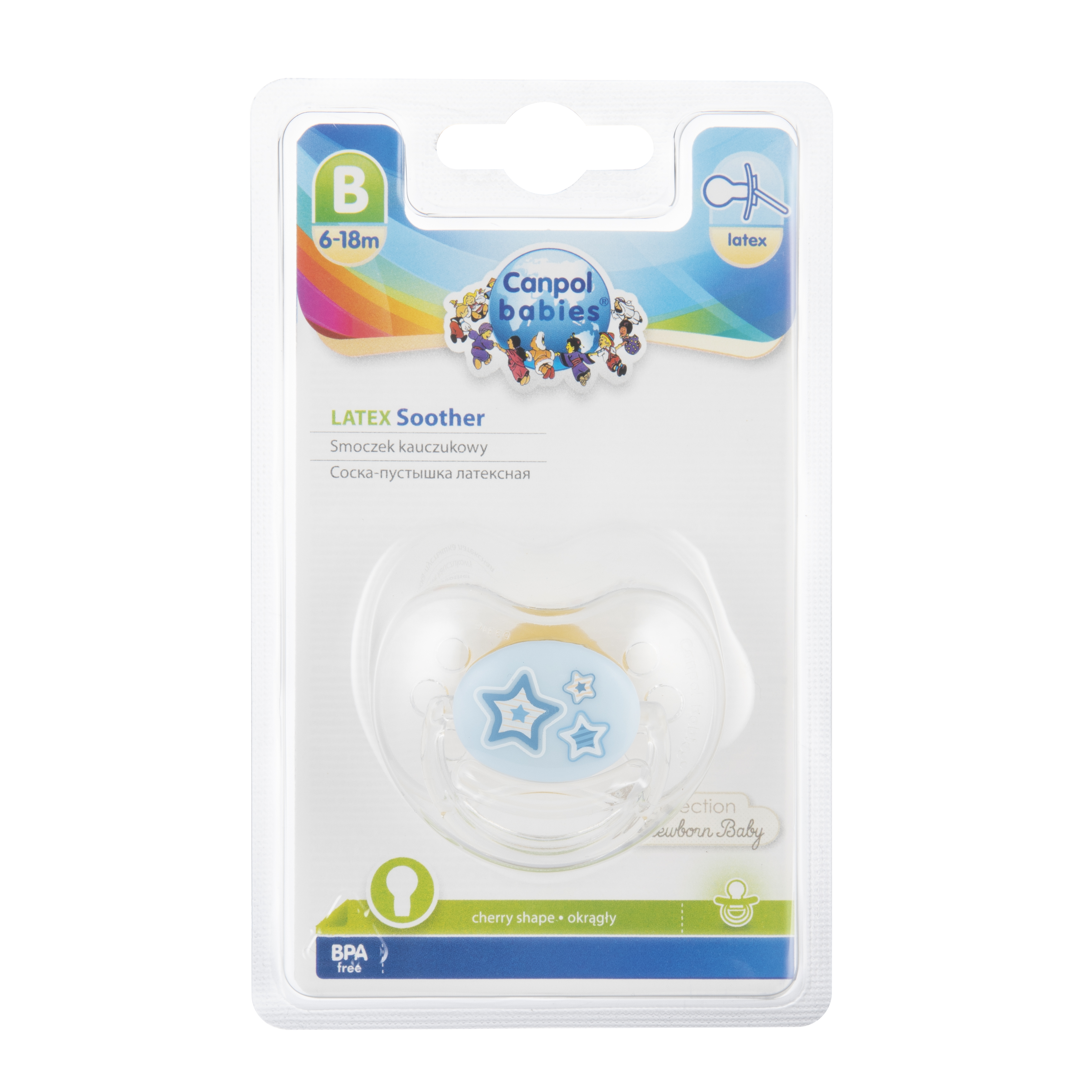 Пустышка Canpol Babies латекс от 6 мес. в ассортименте - фото 7
