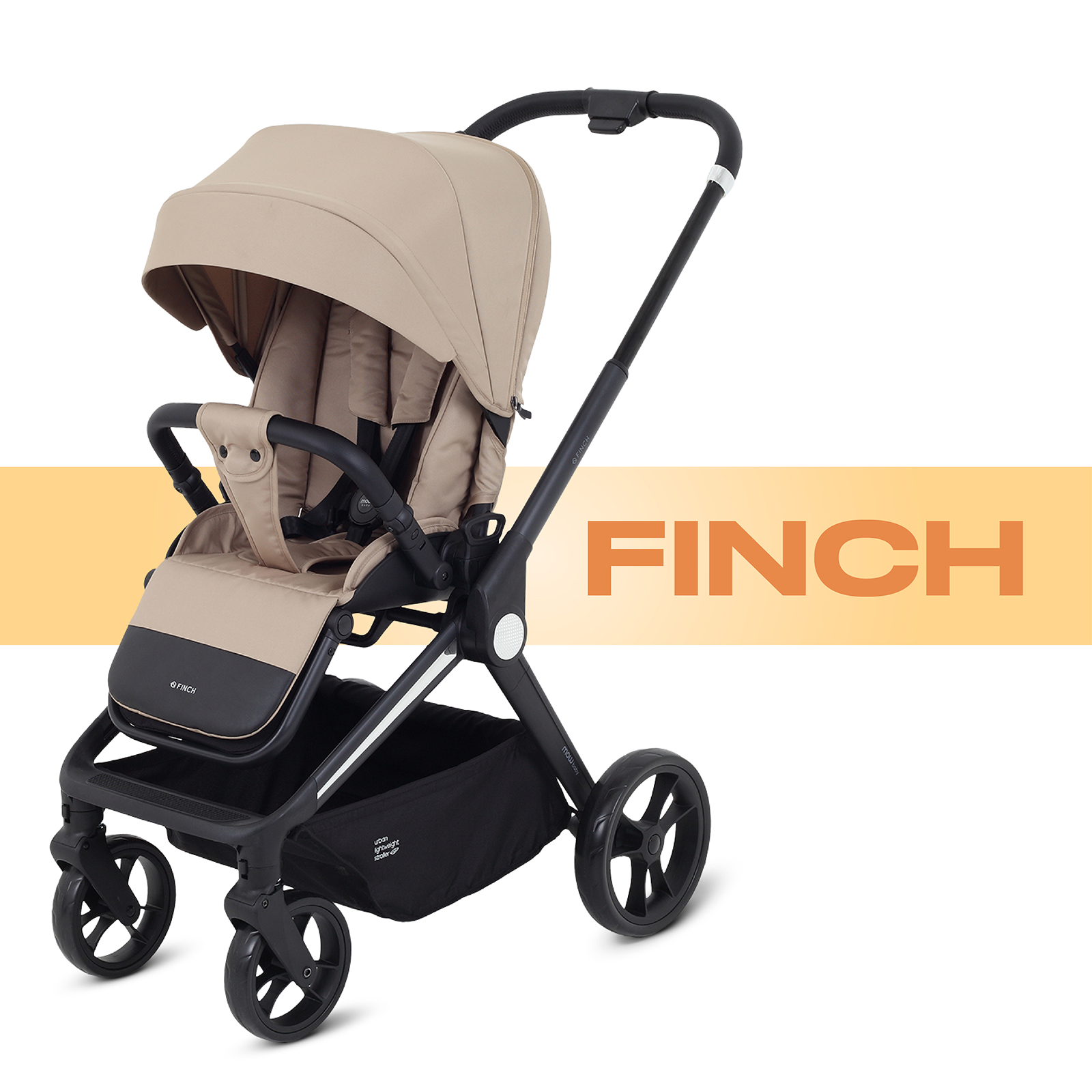 Коляска прогулочная MOWbaby Beige бежевый - фото 1