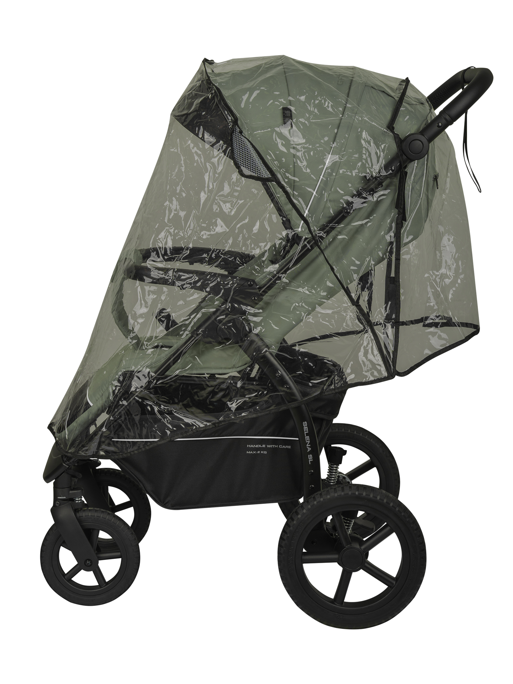 Коляска прогулочная JOVOLA Selena SL, зеленый - фото 12