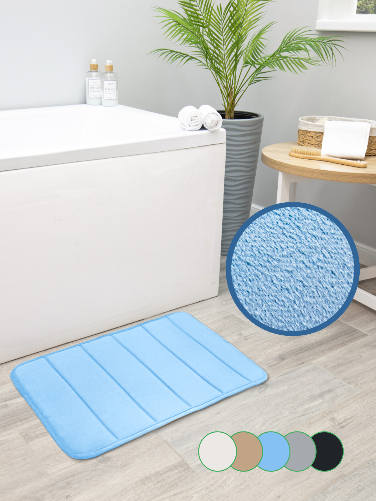 Коврик для ванной VILINA Велюр 40 x 60 см 1 шт. - фото 9