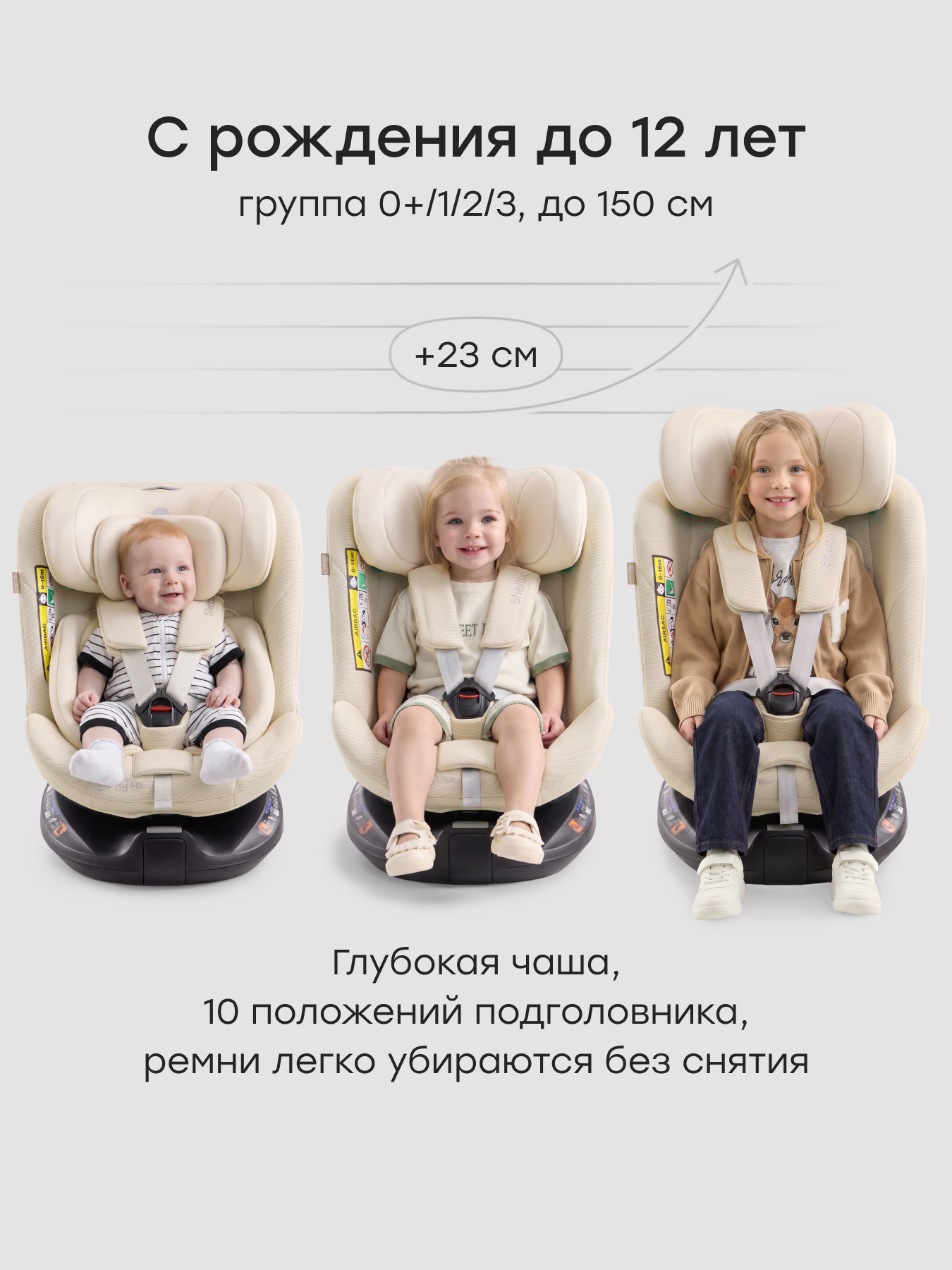 Автокресло Happy Baby Sheltix Isofix 0+/1/2/3 (0-36 кг) белый - фото 7