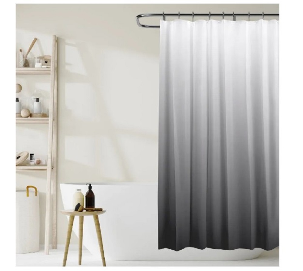 Штора для ванной комнаты ZDK Homium Bath Basic цвет серый размер 180*180 см однотонная - фото 1