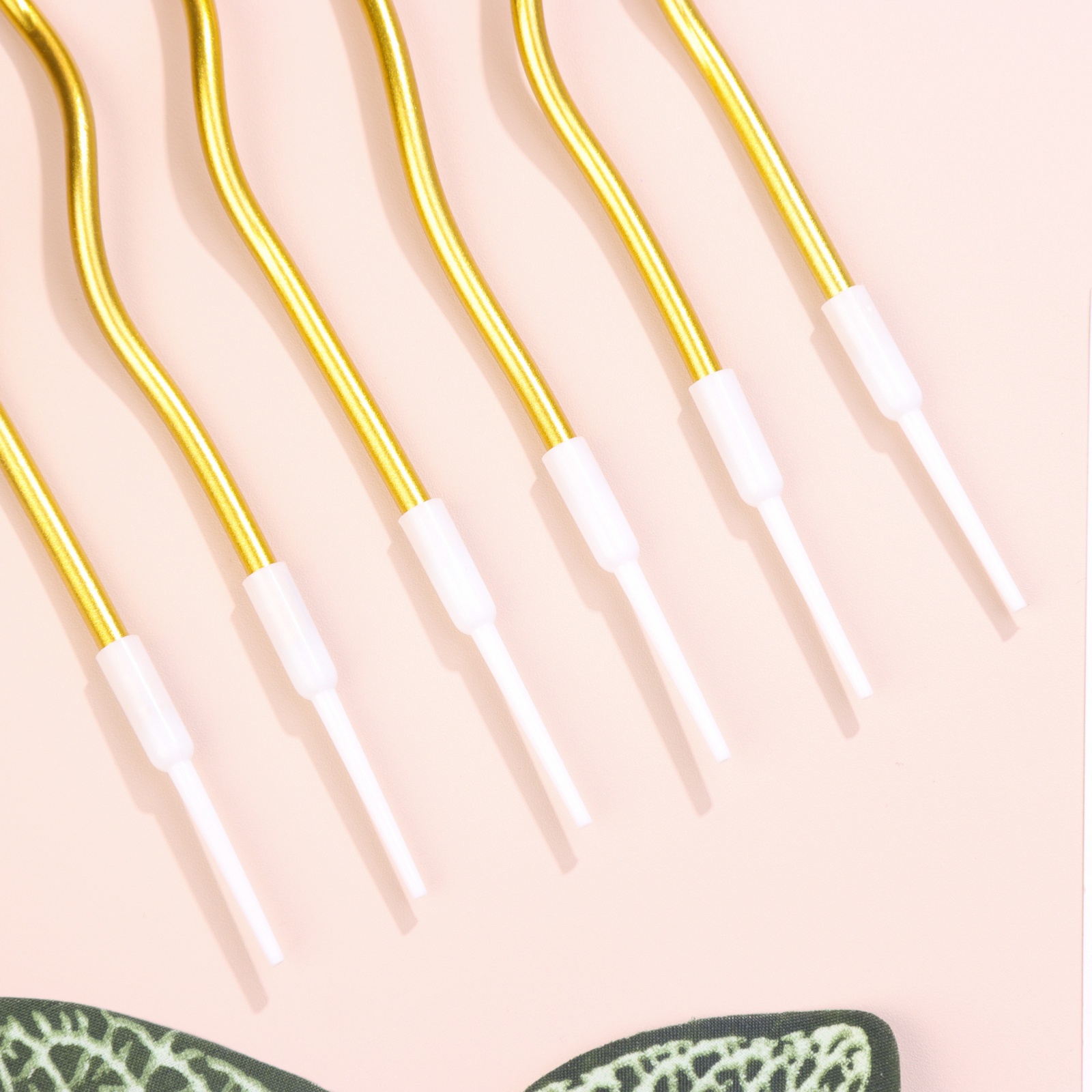 Свечи для торта Страна Карнавалия Серпантин 6 шт коктейльные золото - фото 3