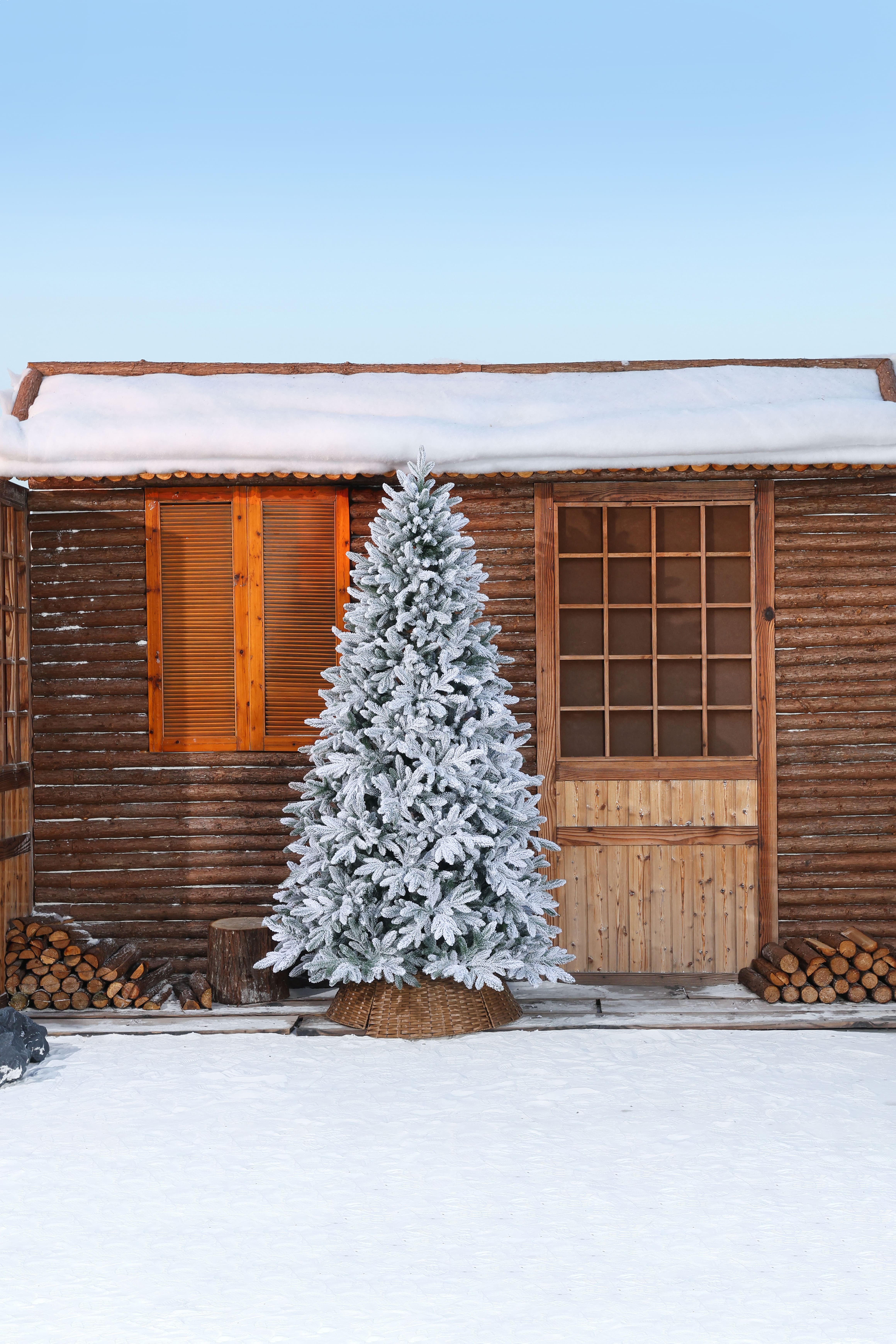 Искусственная елка BINOSHE Mont Blanc заснеженная 210 см - фото 2