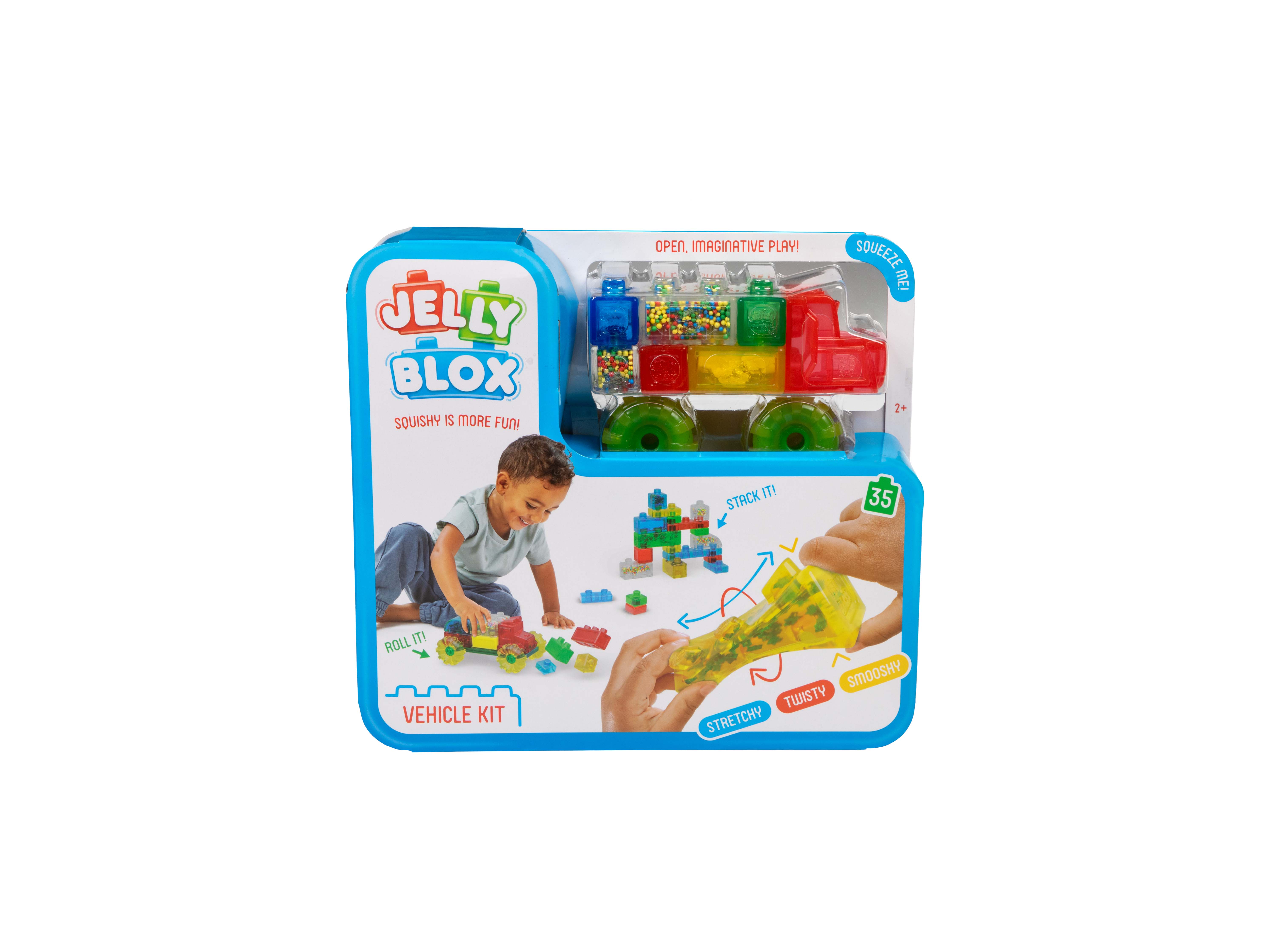 Конструктор Jelly Blox Набор грузовик с колесами мягкий 35 дет. - фото 10