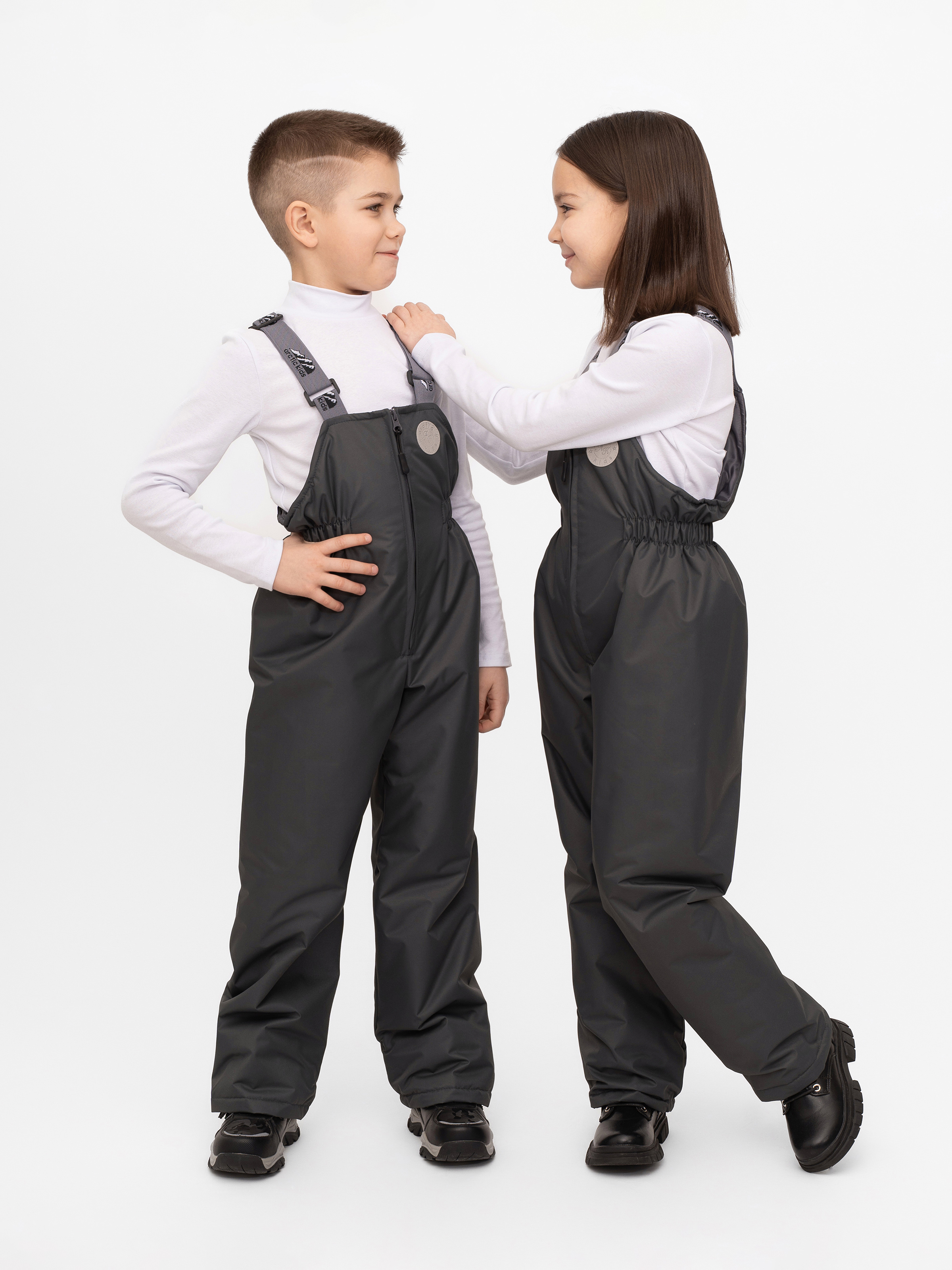 Полукомбинезон Arctic kids 60-013 серый - фото 2