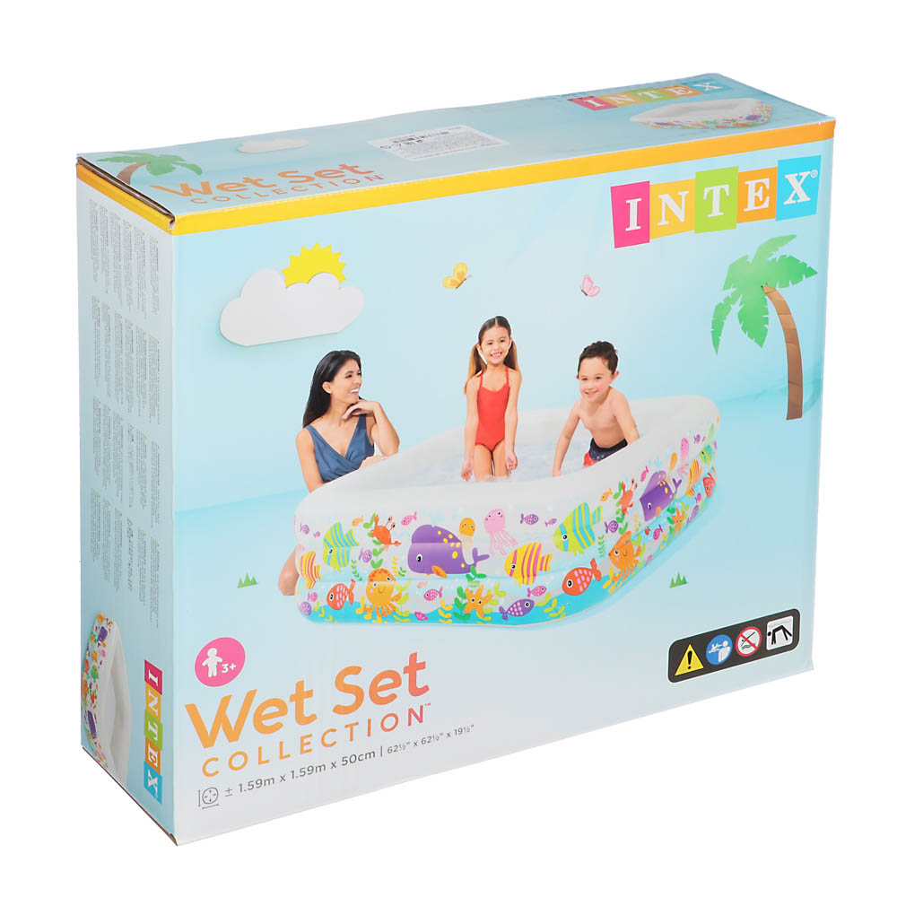 Бассейн Intex Аквариум 424л 159x159x50 см - фото 4