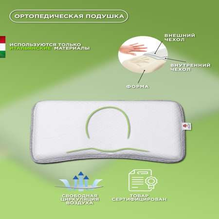 Ортопедическая подушка Barleo Memory foam с перфорацией