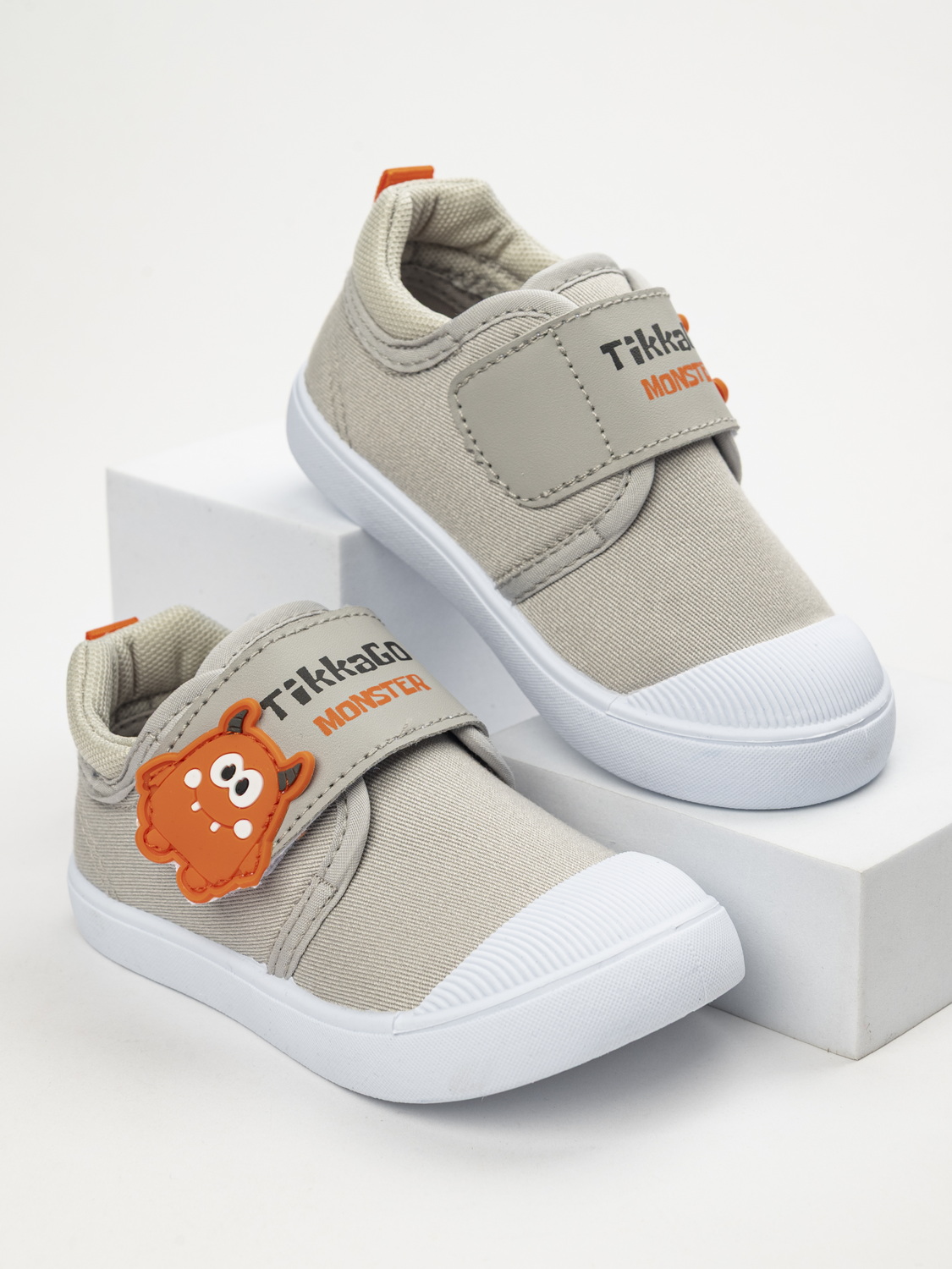 Кеды TikkaGo 7T22_12604_grey-orange - фото 1
