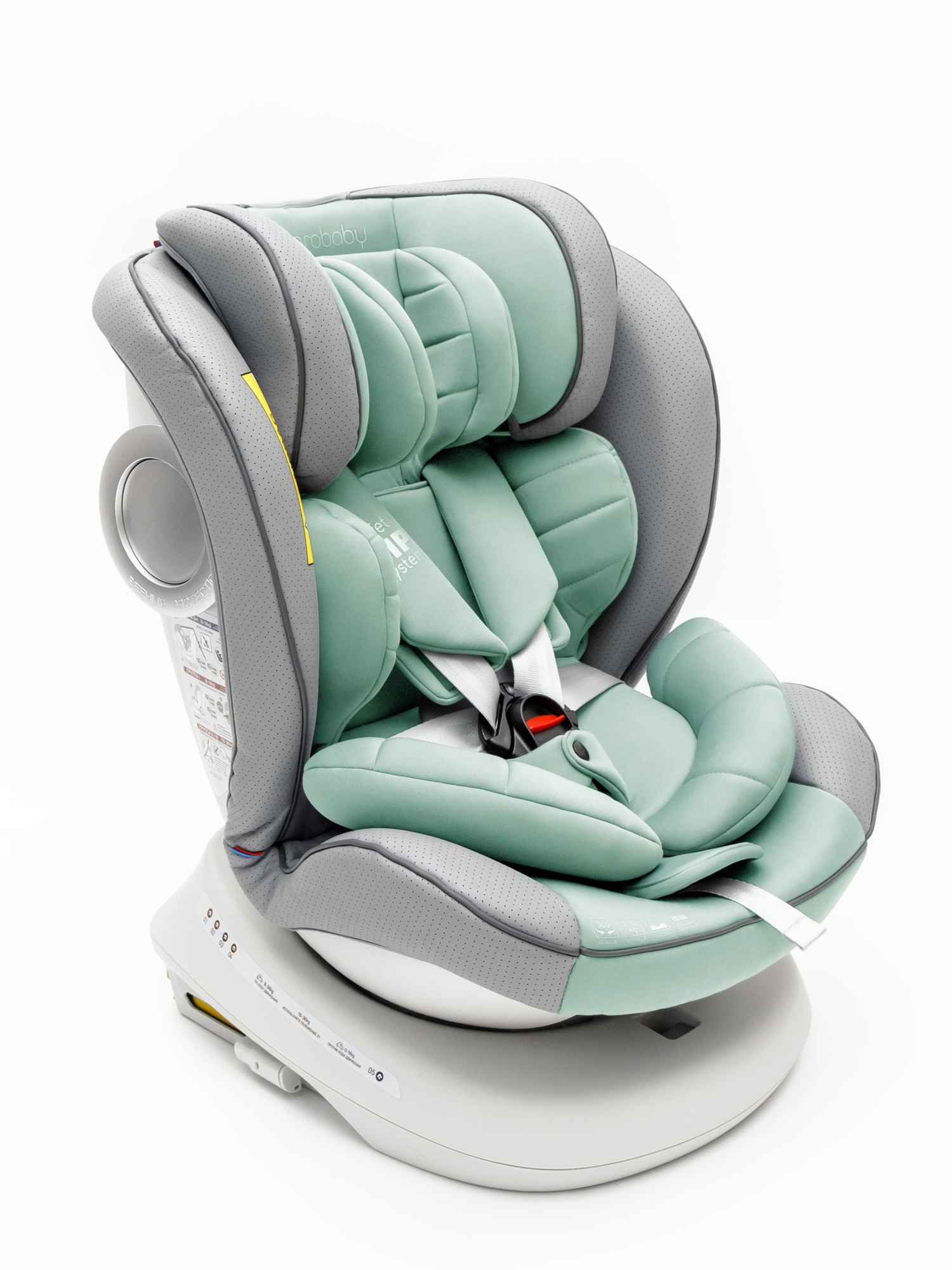 Автокресло Amarobaby Champion Isofix 0+/1/2/3 (0-36 кг) бирюзовый - фото 20