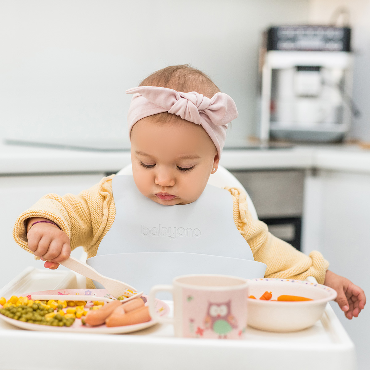 Нагрудник Babyono силикон 1 шт. - фото 5