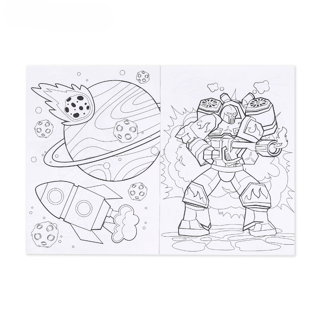 Раскраска Буква-ленд для мальчиков А4 Атака титанов 16 стр - фото 2