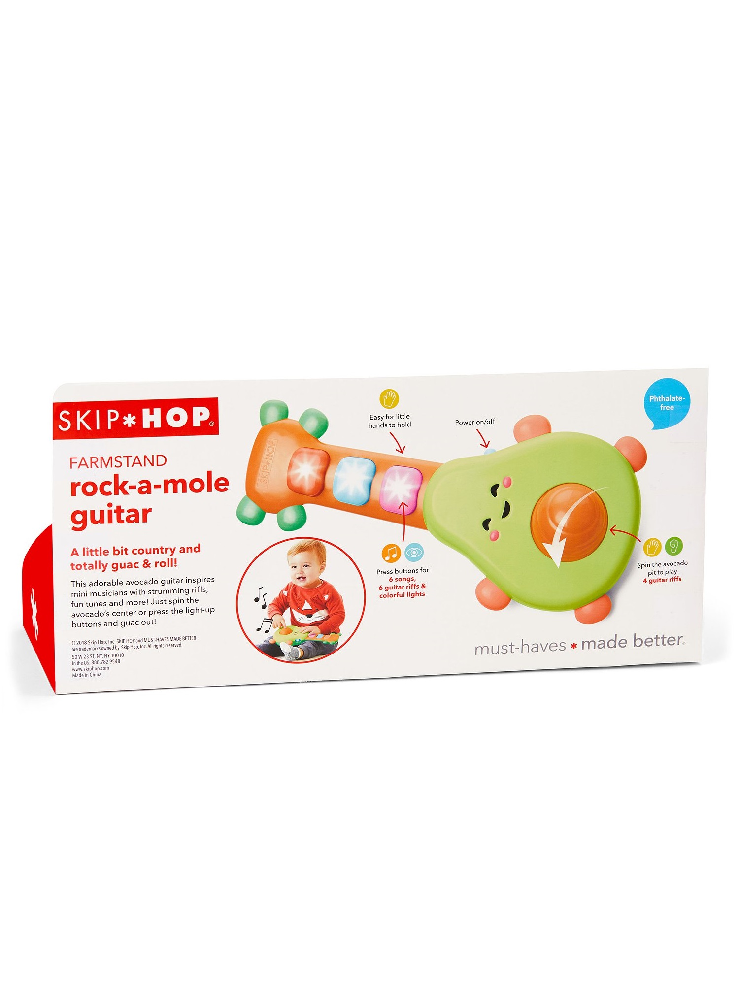 Игрушка музыкальная Skip Hop Авокадо гитара - фото 3